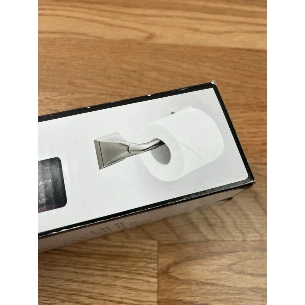 Delta Everly Wall Mount Pivot Arm Toilet Paper Holder Brushed‎ Nickel NEW
